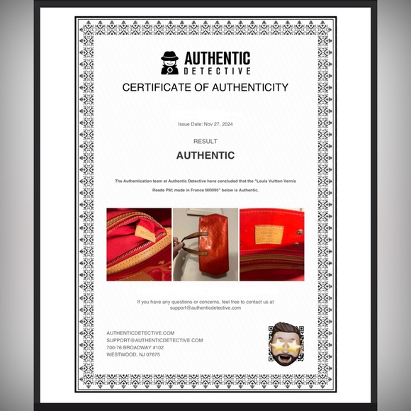 Louis Vuitton Red Vernis Reade PM Embossed Monogram Tote - Picture 16 of 16